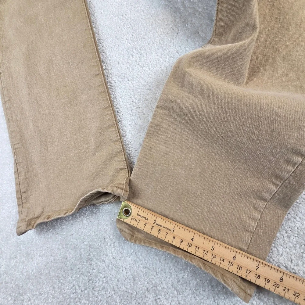 Polo Ralph Lauren Varick Slim Straight Pants Mens 34x30 Tan Khaki Denim Jeans